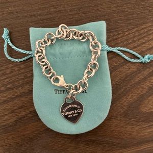 Tiffany Heart Tag Charm Bracelet